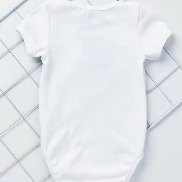 Girls 3D Heart Design BodySuite Lap Shoulders Easy Change Snaps - Picture 2 of 7